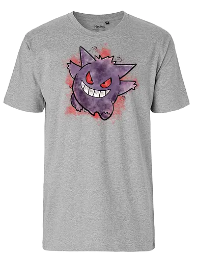 Watercolor Ghost - pocket, monster, geist, ghost - Fairtrade T-Shirt