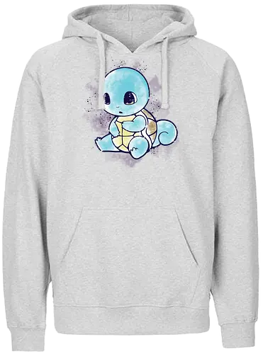 Watercolor Turtle - pocket, gaming, monster, turtle, water, starter - Fairtrade Hoodie