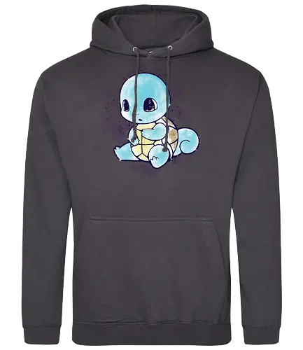 Watercolor Turtle - pocket, gaming, monster, turtle, water, starter - Standard Hoodie