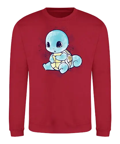 Watercolor Turtle - pocket, gaming, monster, turtle, water, starter - Sweatshirt