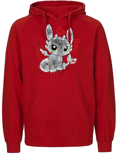 Watercolor Dragon Eye - dragon, train, zähmen, drache - Fairtrade Hoodie