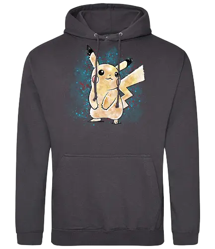 Watercolor Chuu - pocket, monster, elektro, electric, mouse - Standard Hoodie