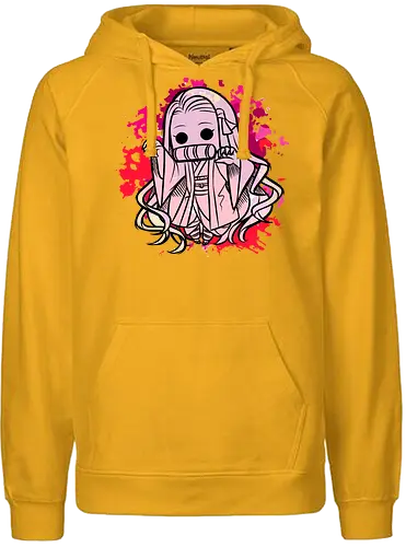 Watercolor red Slayer - demon, slayer, anime, manga, Nezuko - Fairtrade Hoodie