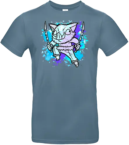 Watercolor brutal Slayer - demon, slayer, Inosuke, anime, manga, bst - Standard T-Shirt
