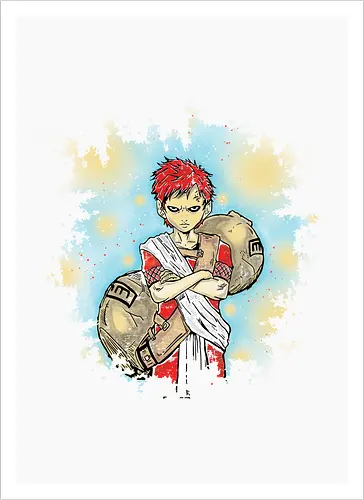 Watercolor Sand Ninja