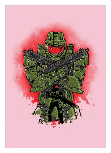 Watercolor Master Chief