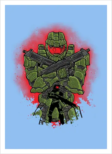 Watercolor Master Chief