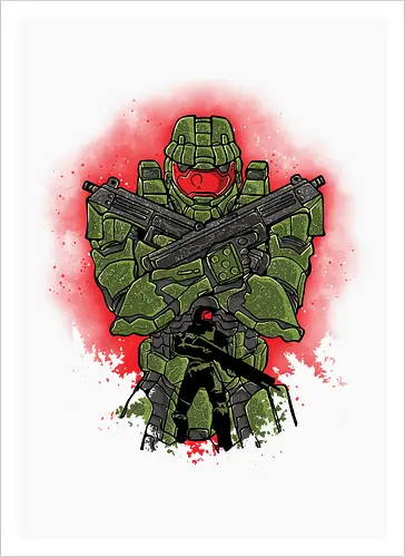 Watercolor Master Chief