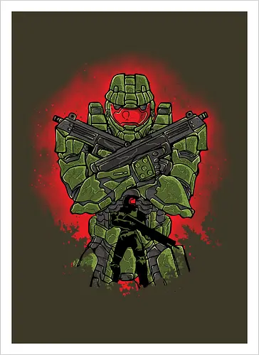 Watercolor Master Chief