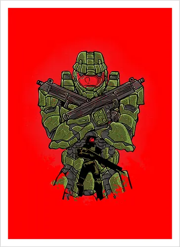 Watercolor Master Chief