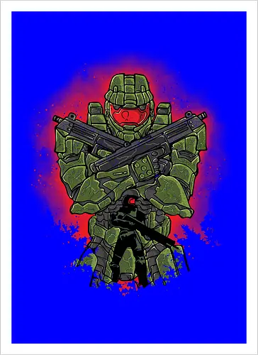 Watercolor Master Chief
