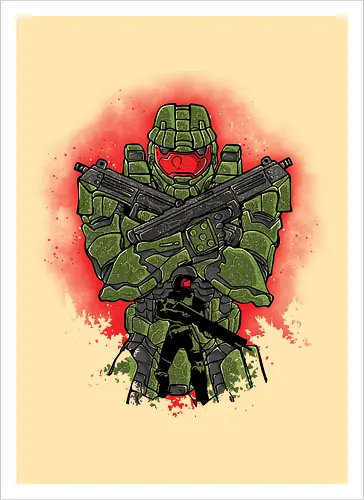 Watercolor Master Chief
