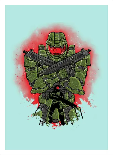 Watercolor Master Chief
