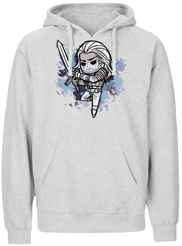 Watercolor Witcher - hexer, rivia, serie, game, Witcher - Fairtrade Hoodie