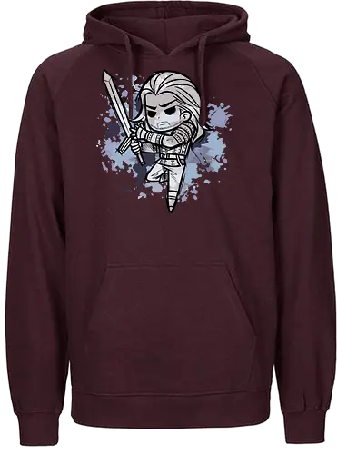 Watercolor Witcher - hexer, rivia, serie, game, Witcher - Fairtrade Hoodie
