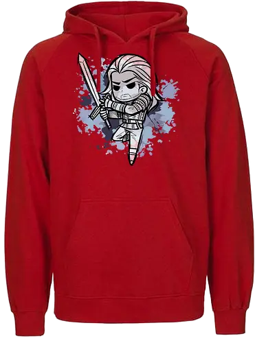 Watercolor Witcher - hexer, rivia, serie, game, Witcher - Fairtrade Hoodie