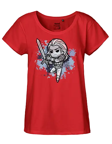 Watercolor Witcher - hexer, rivia, serie, game, Witcher - Fairtrade Girl Shirt