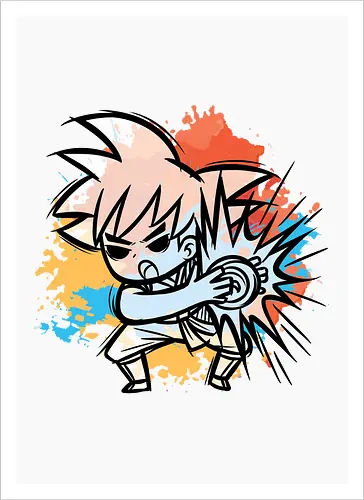 Watercolor Kame Kid