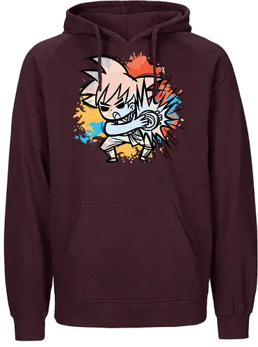 Watercolor Kame Kid - son goku, saiyajin, saiyan, db, dbz - Fairtrade Hoodie
