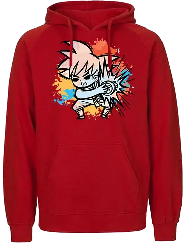 Watercolor Kame Kid - son goku, saiyajin, saiyan, db, dbz - Fairtrade Hoodie