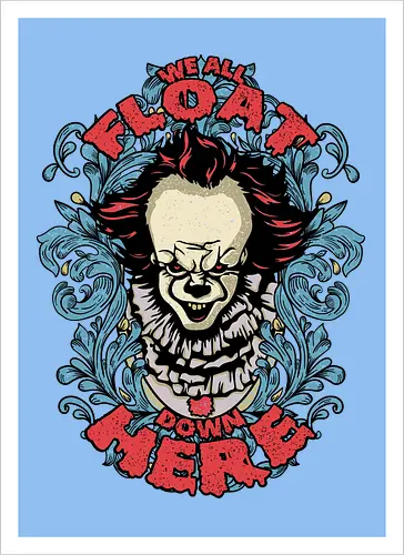 Watercolor We All Float Down Here
