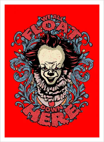 Watercolor We All Float Down Here