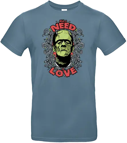 Watercolor Frankie Needs Love - frankenstein, frankensteins monster, mary shelley, monster - Standard T-Shirt