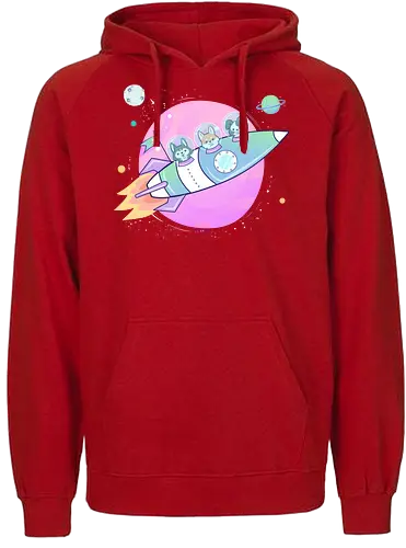 Puppys on adventure - space, dog, Dogo - Fairtrade Hoodie
