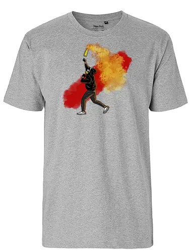 Graffiti throw - graffiti, color, red, yellow - Fairtrade T-Shirt