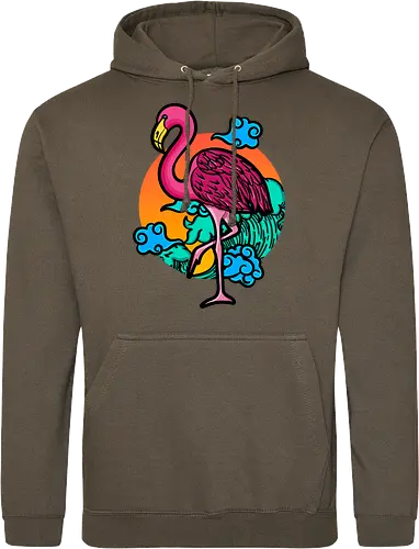 Japanese Art Flamingo