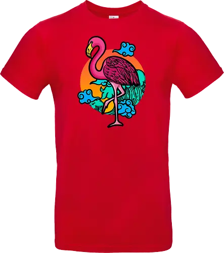 Japanese Art Flamingo