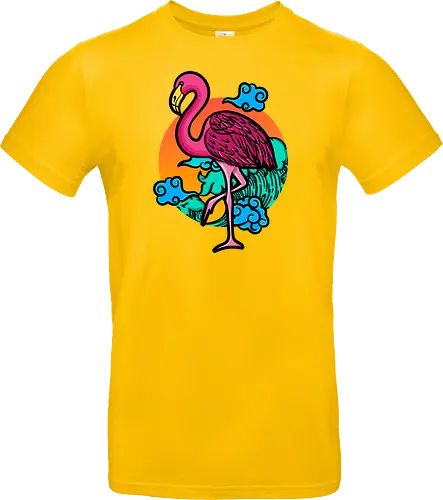 Japanese Art Flamingo