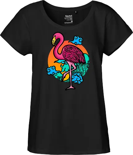 Japanese Art Flamingo