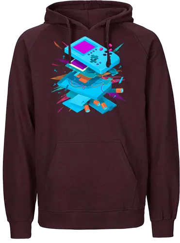 Explosive game - game, boy, explosion, retro, Batteries - Fairtrade Hoodie