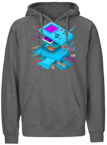 Explosive game - game, boy, explosion, retro, Batteries - Fairtrade Hoodie