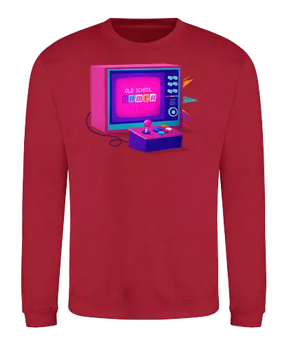 Old school gamer - gaming, retro, Old school - Sweatshirt