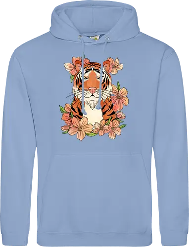 Japanese Art Flower Tiger