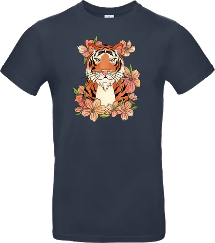Japanese Art Flower Tiger