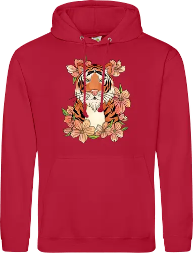 Japanese Art Flower Tiger