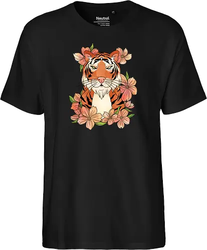 Japanese Art Flower Tiger