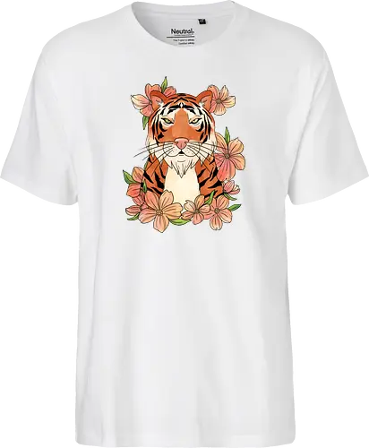 Japanese Art Flower Tiger
