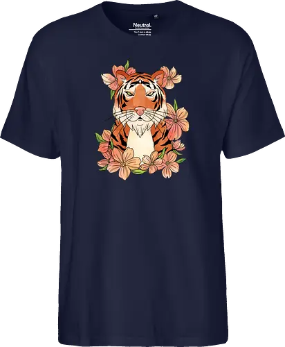Japanese Art Flower Tiger