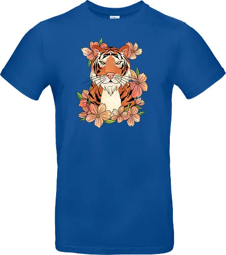 Japanese Art Flower Tiger