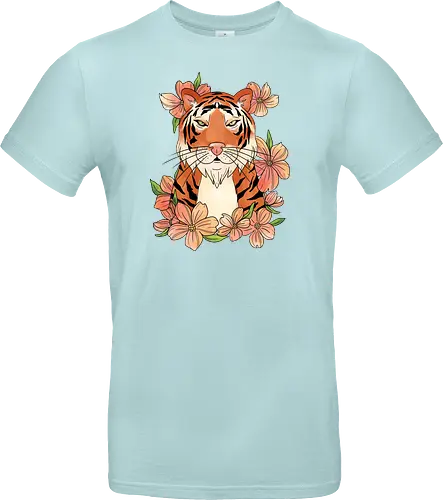 Japanese Art Flower Tiger