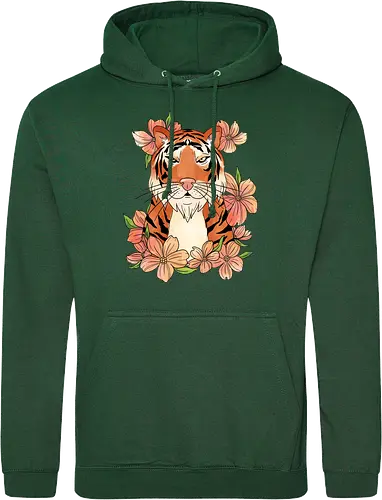 Japanese Art Flower Tiger