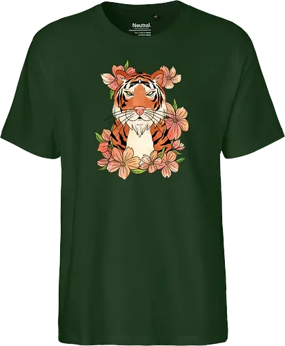 Japanese Art Flower Tiger