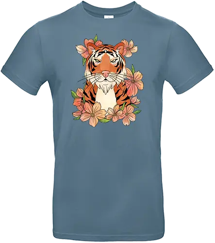 Japanese Art Flower Tiger - tiger, art, kunst, japan - Standard T-Shirt