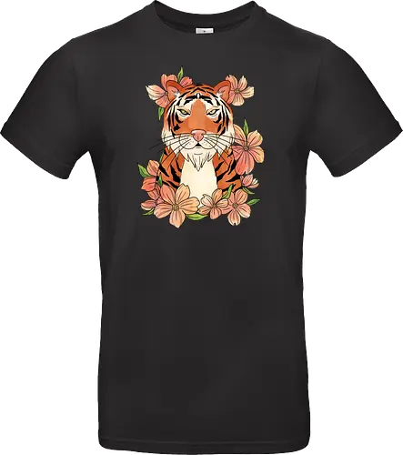Japanese Art Flower Tiger