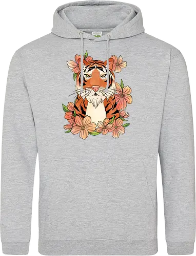 Japanese Art Flower Tiger