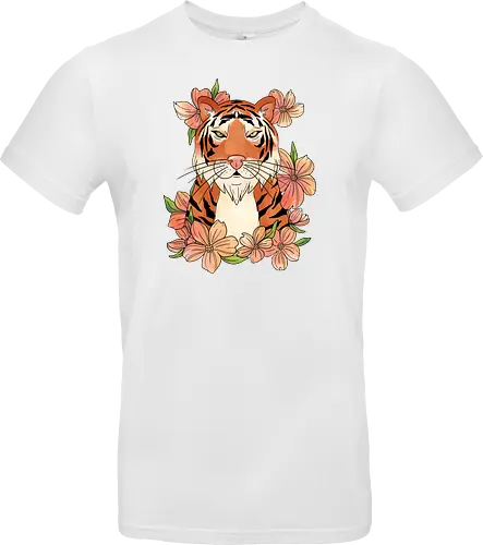 Japanese Art Flower Tiger